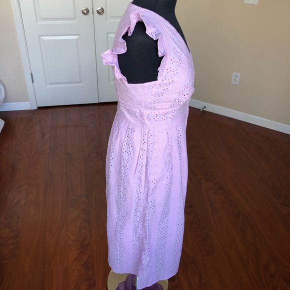 J. Crew Broderie Anglaise Cotton Poplin Dress - Picture 2 of 9